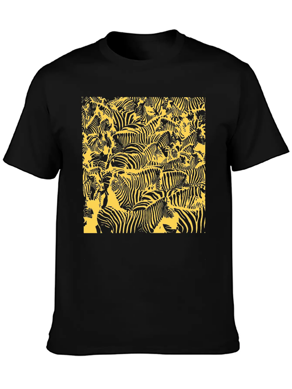 Gold Zebras Breathable Soft Cotton T-Shirt – Timeless Casual Look