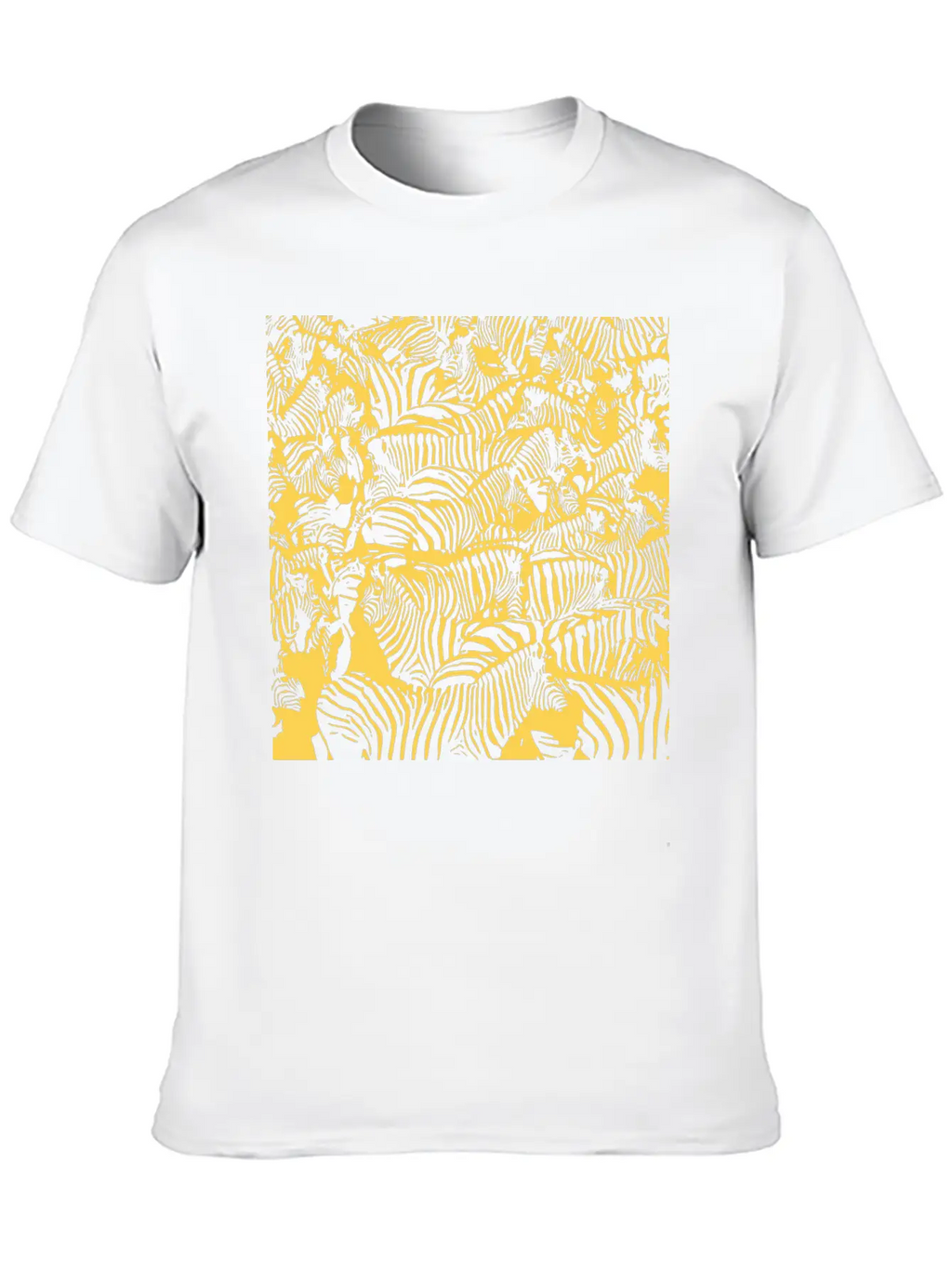 Gold Zebras Breathable Soft Cotton T-Shirt – Timeless Casual Look