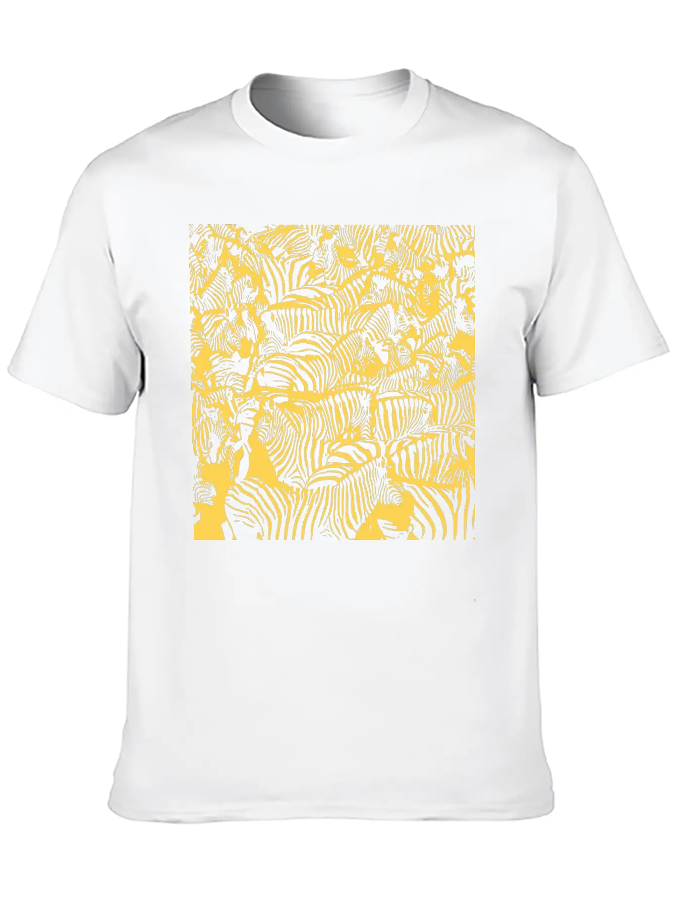 Gold Zebras Breathable Soft Cotton T-Shirt – Timeless Casual Look
