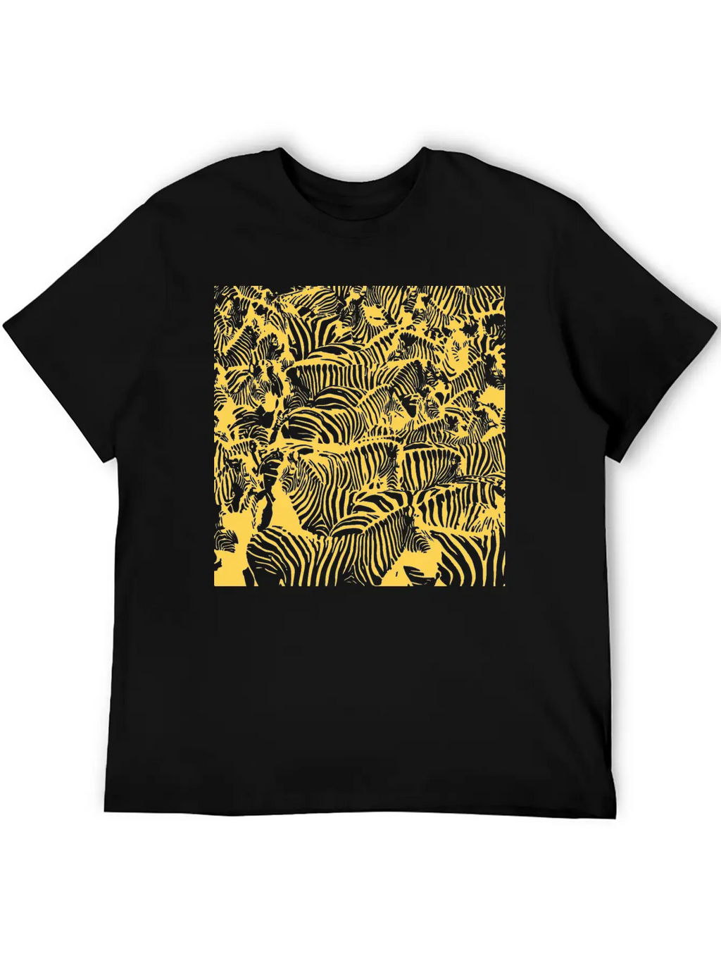 Gold Zebras Breathable Soft Cotton T-Shirt – Timeless Casual Look