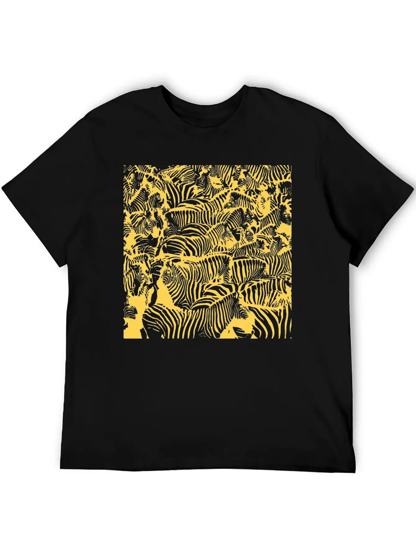 Gold Zebras Breathable Soft Cotton T-Shirt – Timeless Casual Look