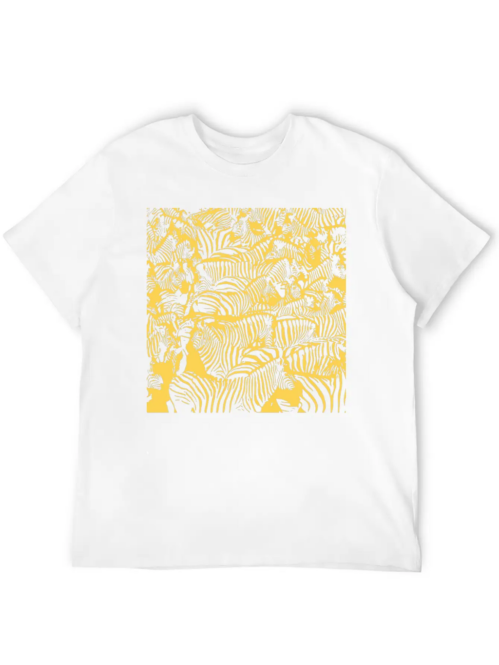 Gold Zebras Breathable Soft Cotton T-Shirt – Timeless Casual Look