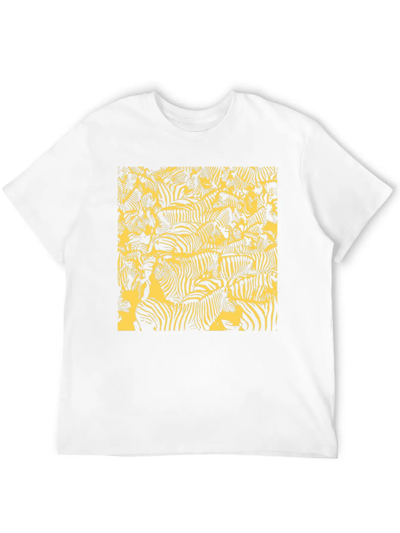 Gold Zebras Breathable Soft Cotton T-Shirt – Timeless Casual Look