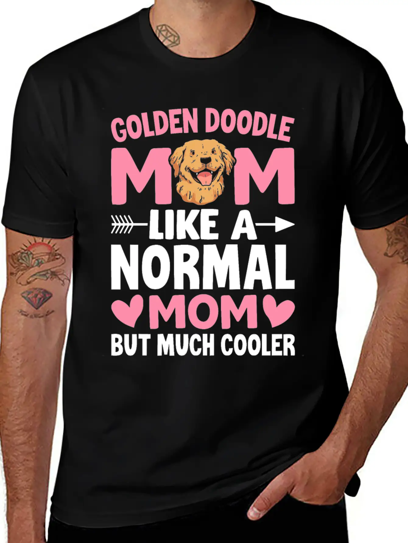 Golden Doodle Mom Like A Normal Mom But Much Coole Breathable Soft Cotton T-Shirt – Timeless Casual Look