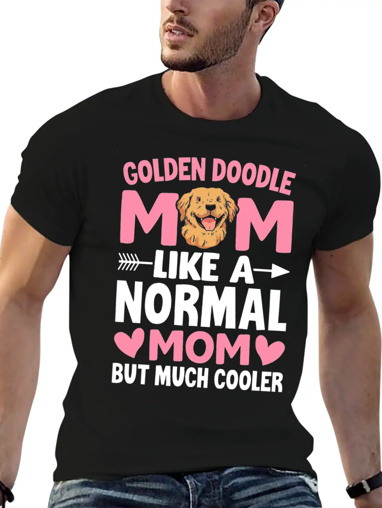 Golden Doodle Mom Like A Normal Mom But Much Coole Breathable Soft Cotton T-Shirt – Timeless Casual Look