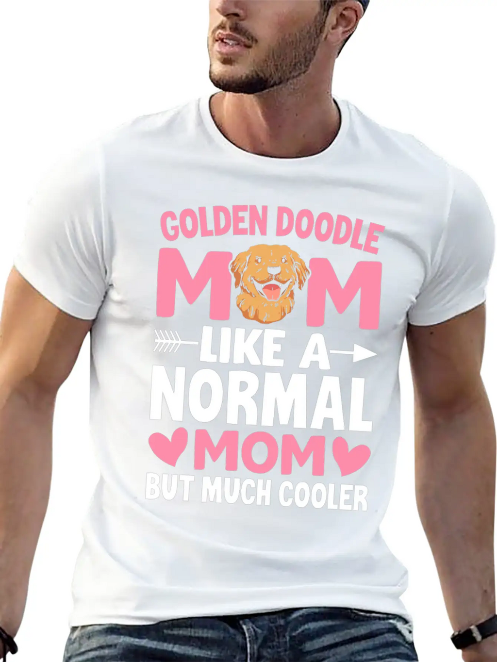 Golden Doodle Mom Like A Normal Mom But Much Coole Breathable Soft Cotton T-Shirt – Timeless Casual Look