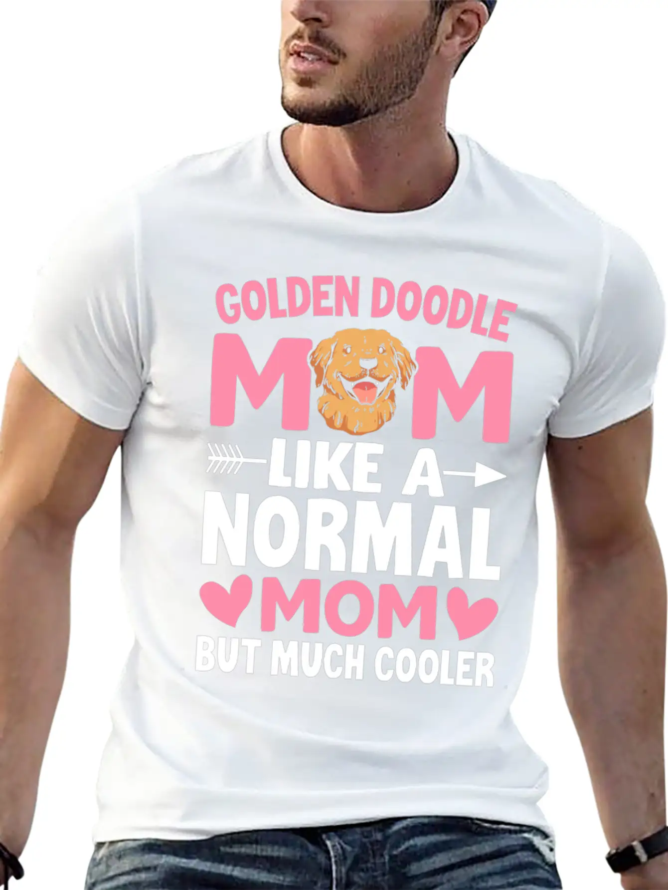 Golden Doodle Mom Like A Normal Mom But Much Coole Breathable Soft Cotton T-Shirt – Timeless Casual Look