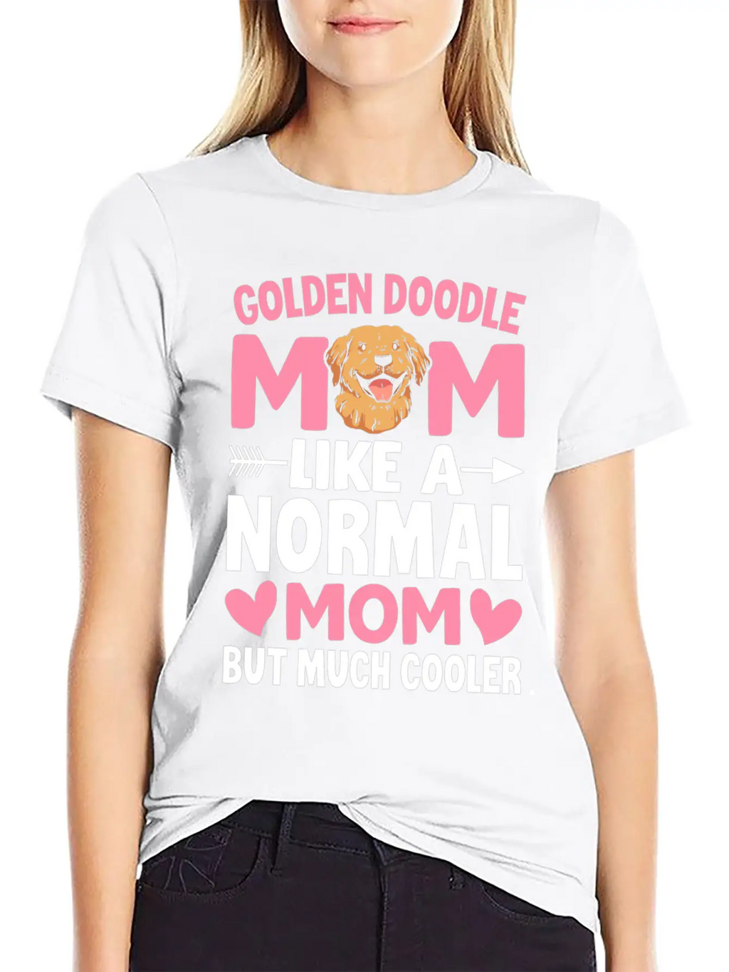 Golden Doodle Mom Like A Normal Mom But Much Coole Breathable Soft Cotton T-Shirt – Timeless Casual Look