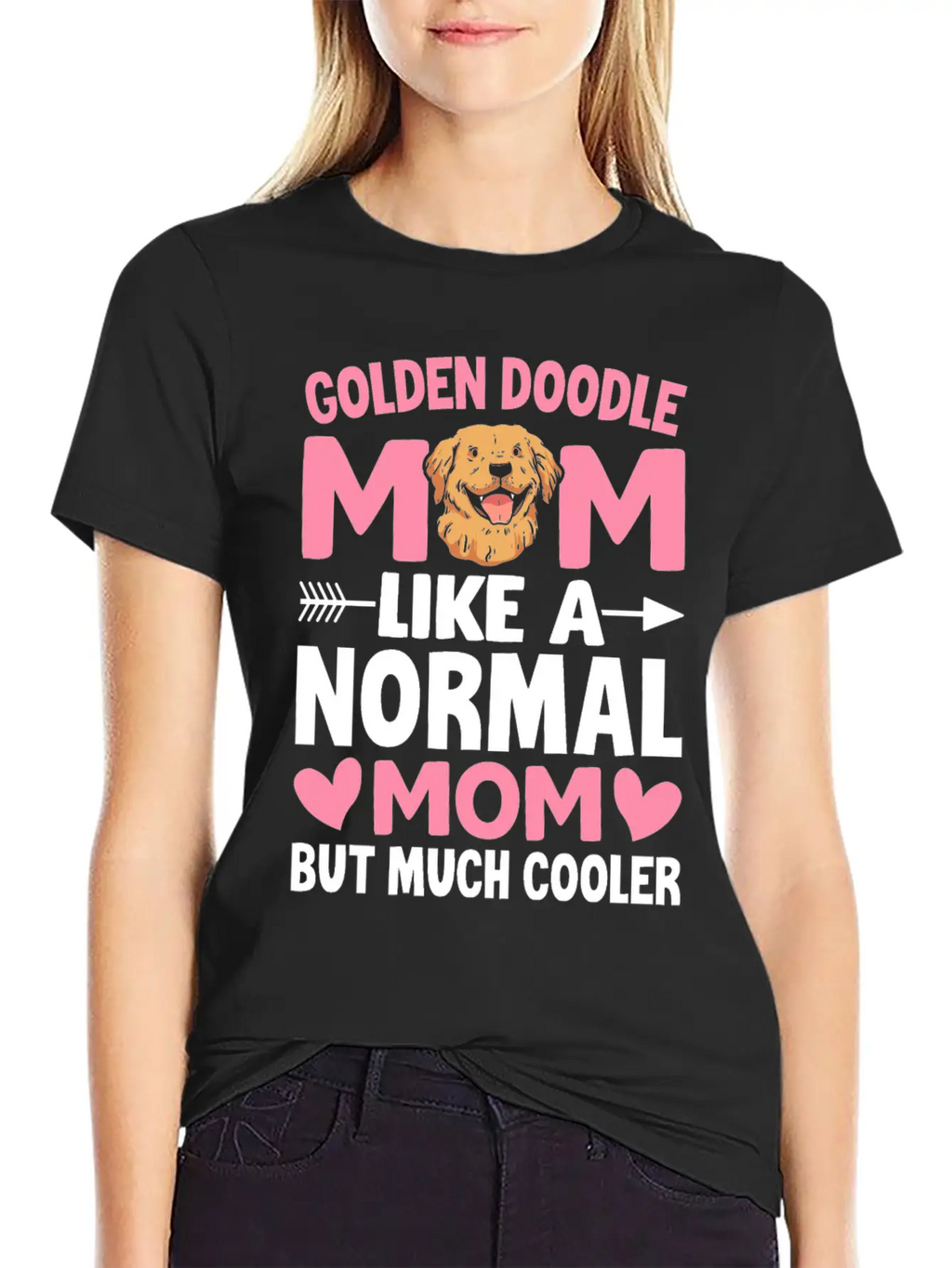 Golden Doodle Mom Like A Normal Mom But Much Coole Breathable Soft Cotton T-Shirt – Timeless Casual Look