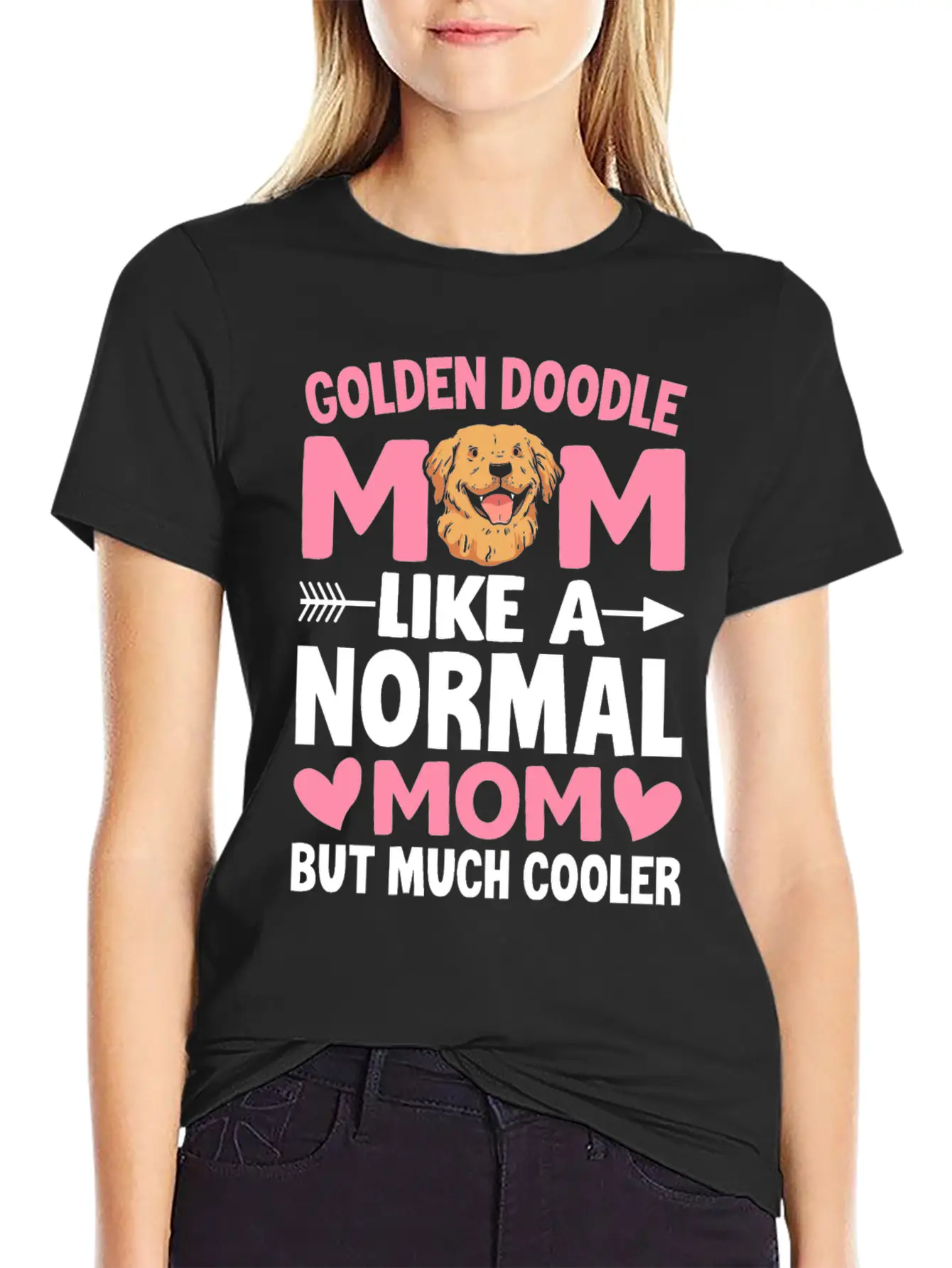 Golden Doodle Mom Like A Normal Mom But Much Coole Breathable Soft Cotton T-Shirt – Timeless Casual Look