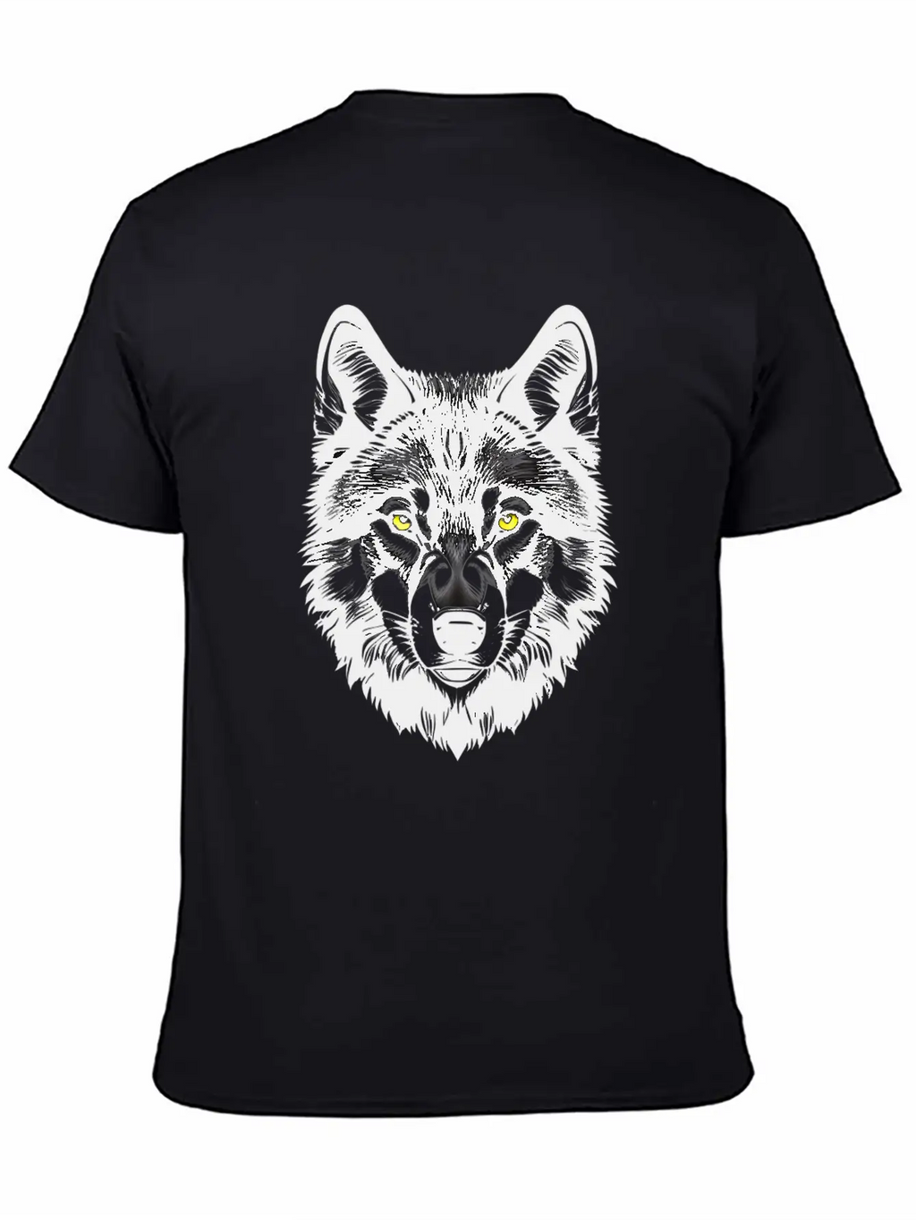 Golden Eyes Wolf Graphic T-Shirt Stylish Everyday T-Shirt – Unisex Basic Cotton Tee