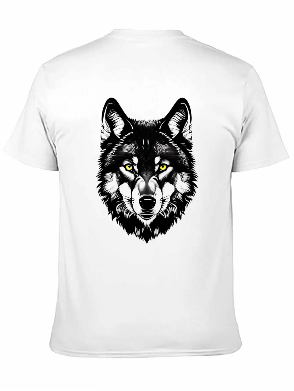 Golden Eyes Wolf Graphic T-Shirt Stylish Everyday T-Shirt – Unisex Basic Cotton Tee