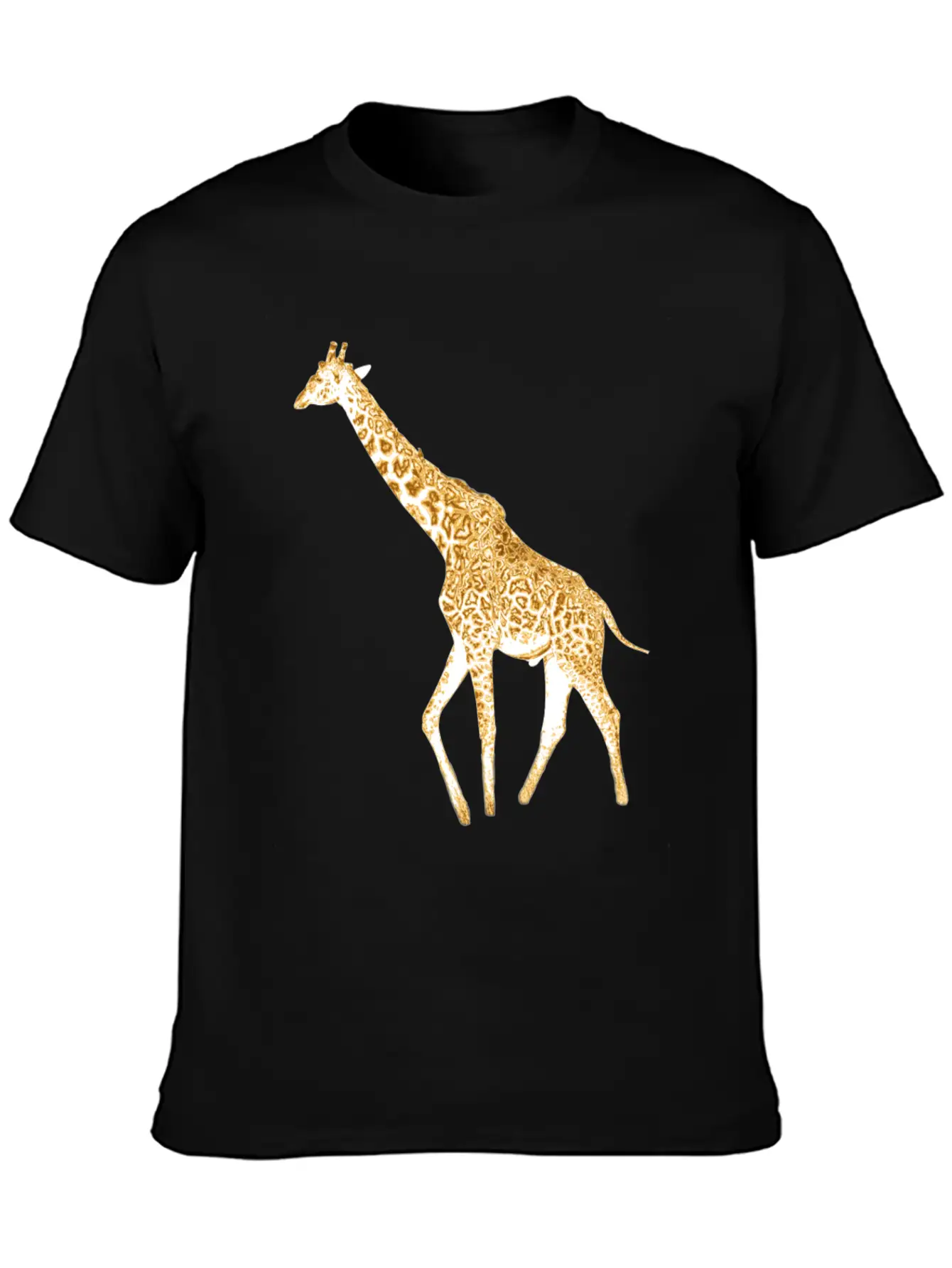 Golden Giraffe Basic Graphic T-Shirt – Daily Comfort In Soft Cotton