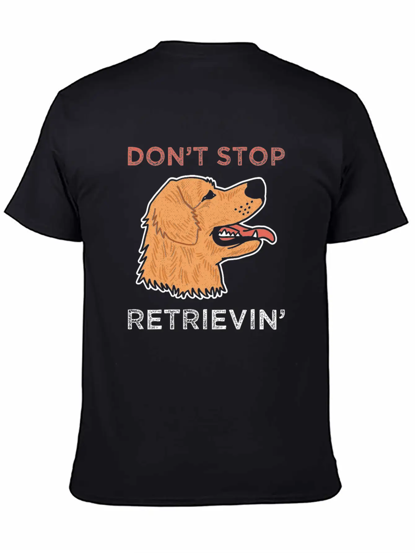 Golden Retriever Dog Breathable Soft Cotton T-Shirt – Timeless Casual Look
