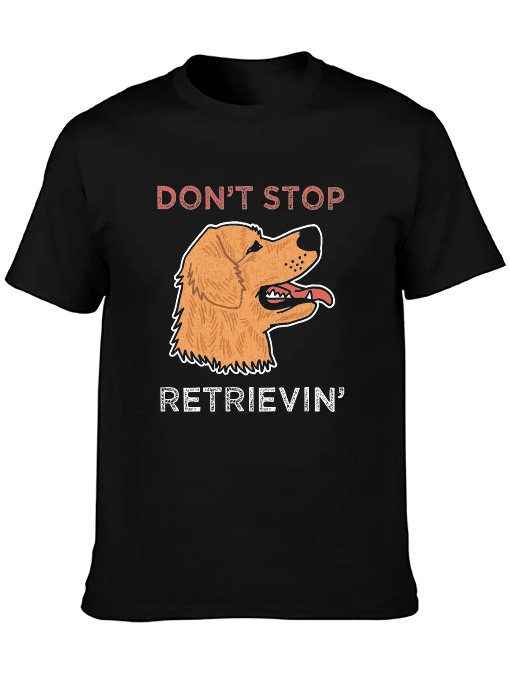 Golden Retriever Dog Breathable Soft Cotton T-Shirt – Timeless Casual Look