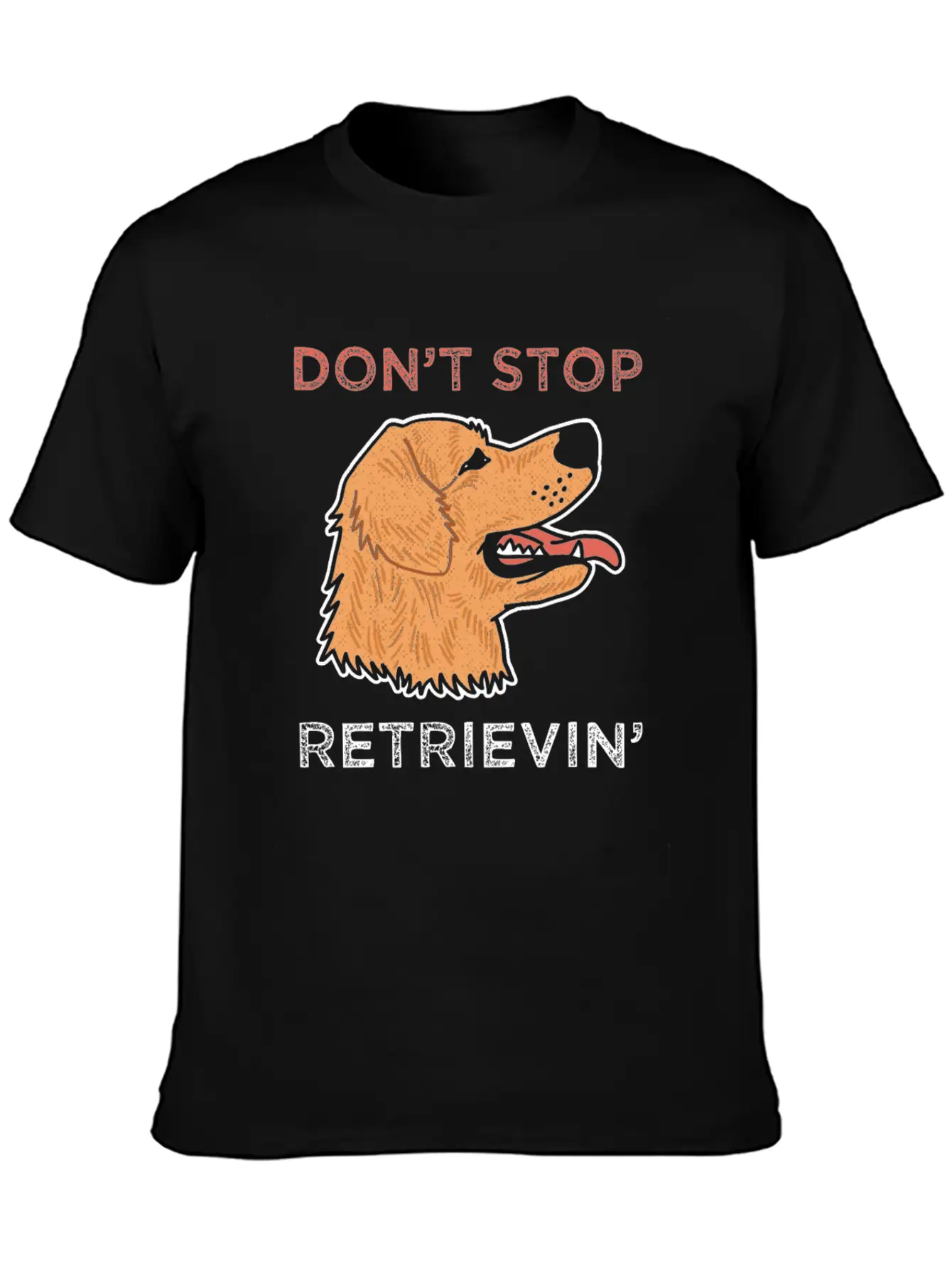 Golden Retriever Dog Breathable Soft Cotton T-Shirt – Timeless Casual Look