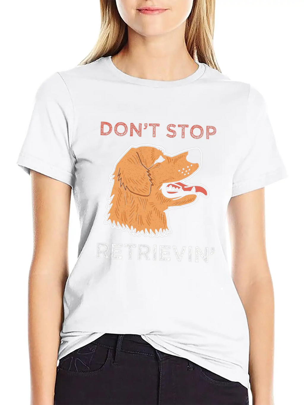 Golden Retriever Dog Breathable Soft Cotton T-Shirt – Timeless Casual Look