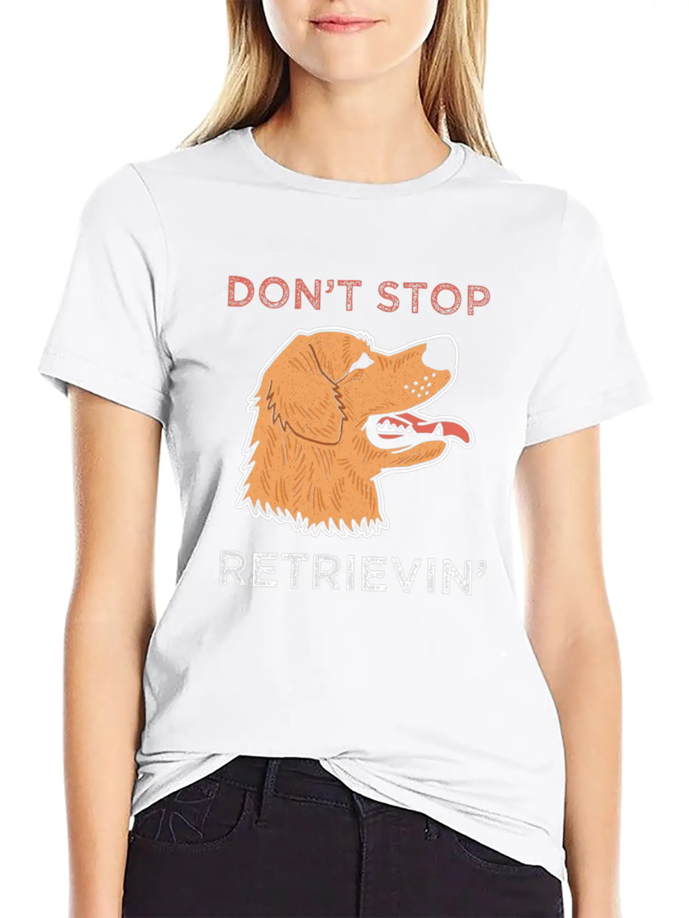 Golden Retriever Dog Breathable Soft Cotton T-Shirt – Timeless Casual Look
