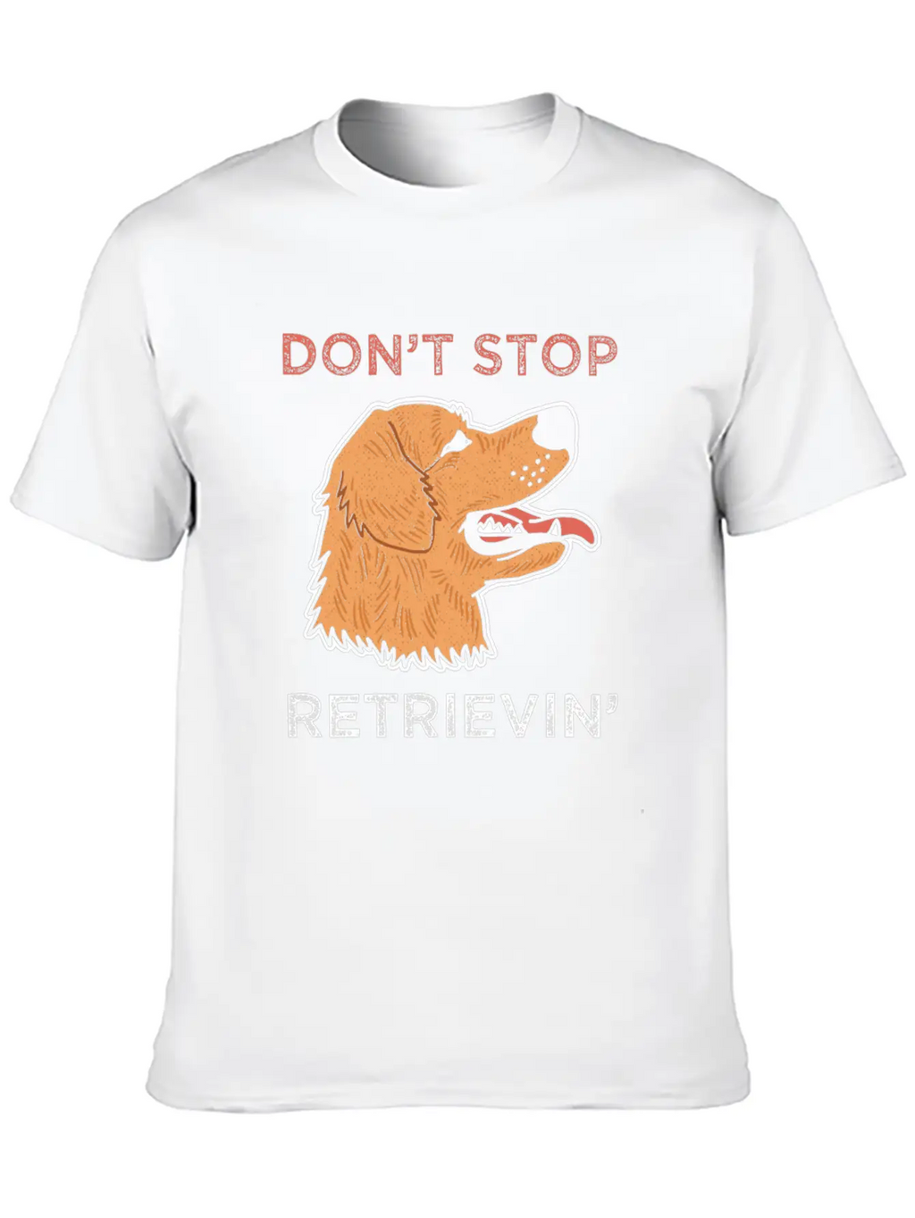 Golden Retriever Dog Breathable Soft Cotton T-Shirt – Timeless Casual Look