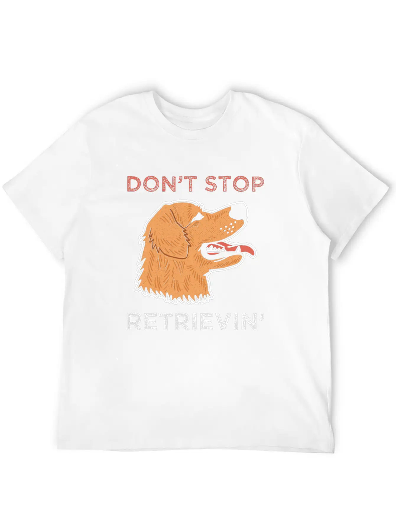 Golden Retriever Dog Breathable Soft Cotton T-Shirt – Timeless Casual Look