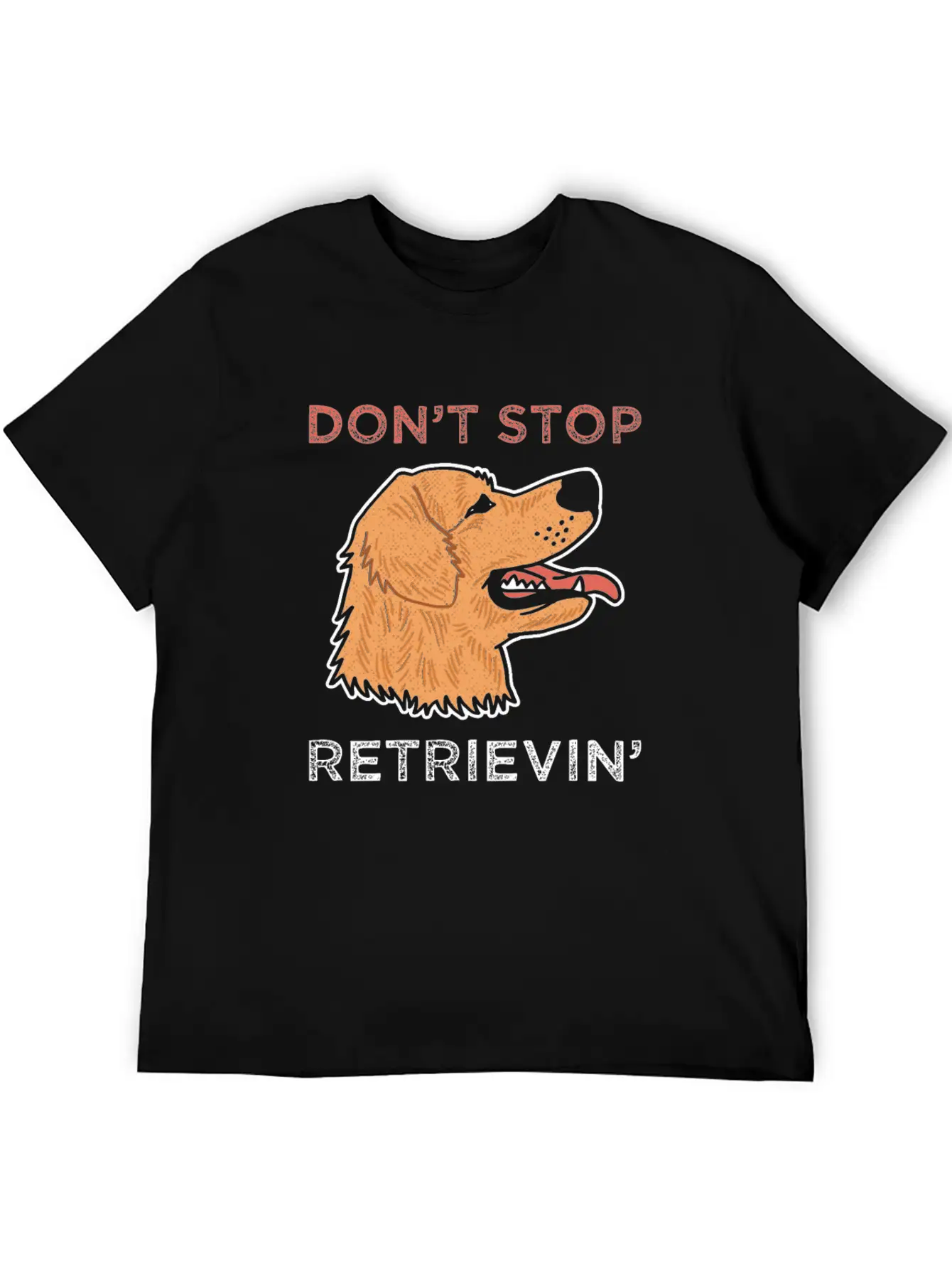 Golden Retriever Dog Breathable Soft Cotton T-Shirt – Timeless Casual Look