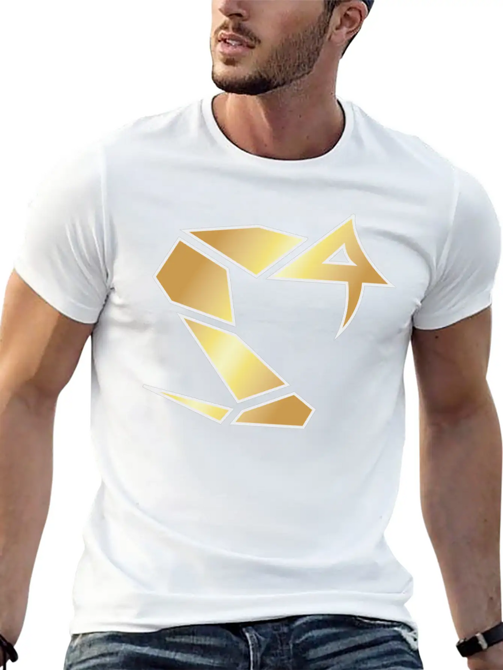 Golden Snake Print For Animal Lovers Relaxed Everyday Tee – Lightweight And Durable Cotton