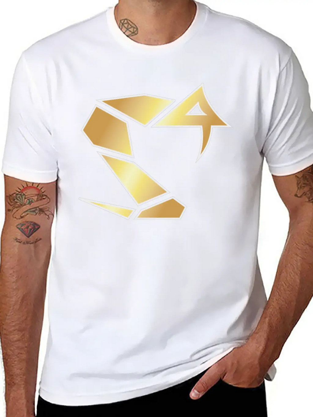 Golden Snake Print For Animal Lovers Relaxed Everyday Tee – Lightweight And Durable Cotton