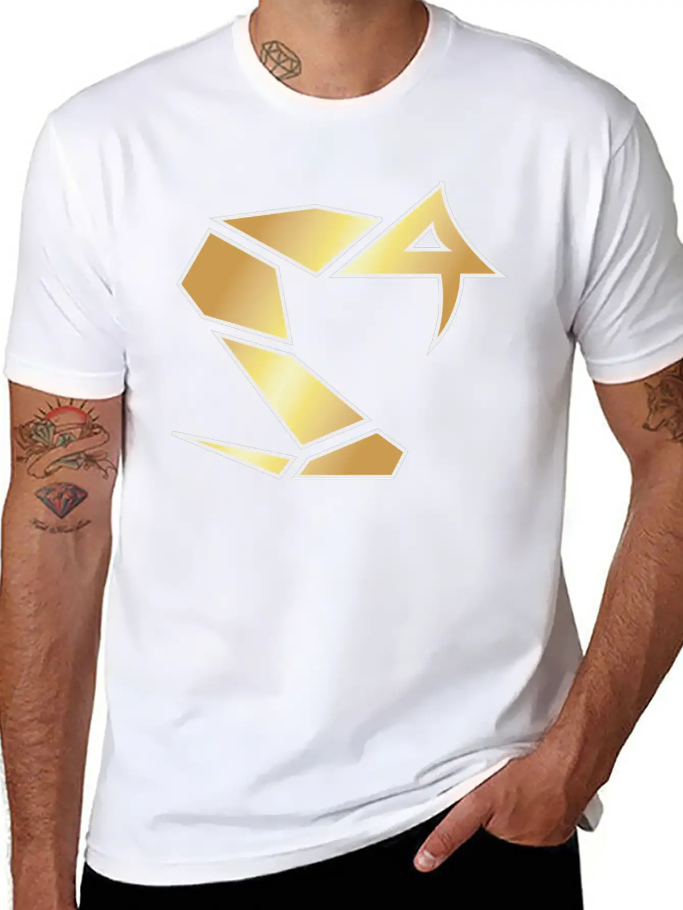 Golden Snake Print For Animal Lovers Relaxed Everyday Tee – Lightweight And Durable Cotton