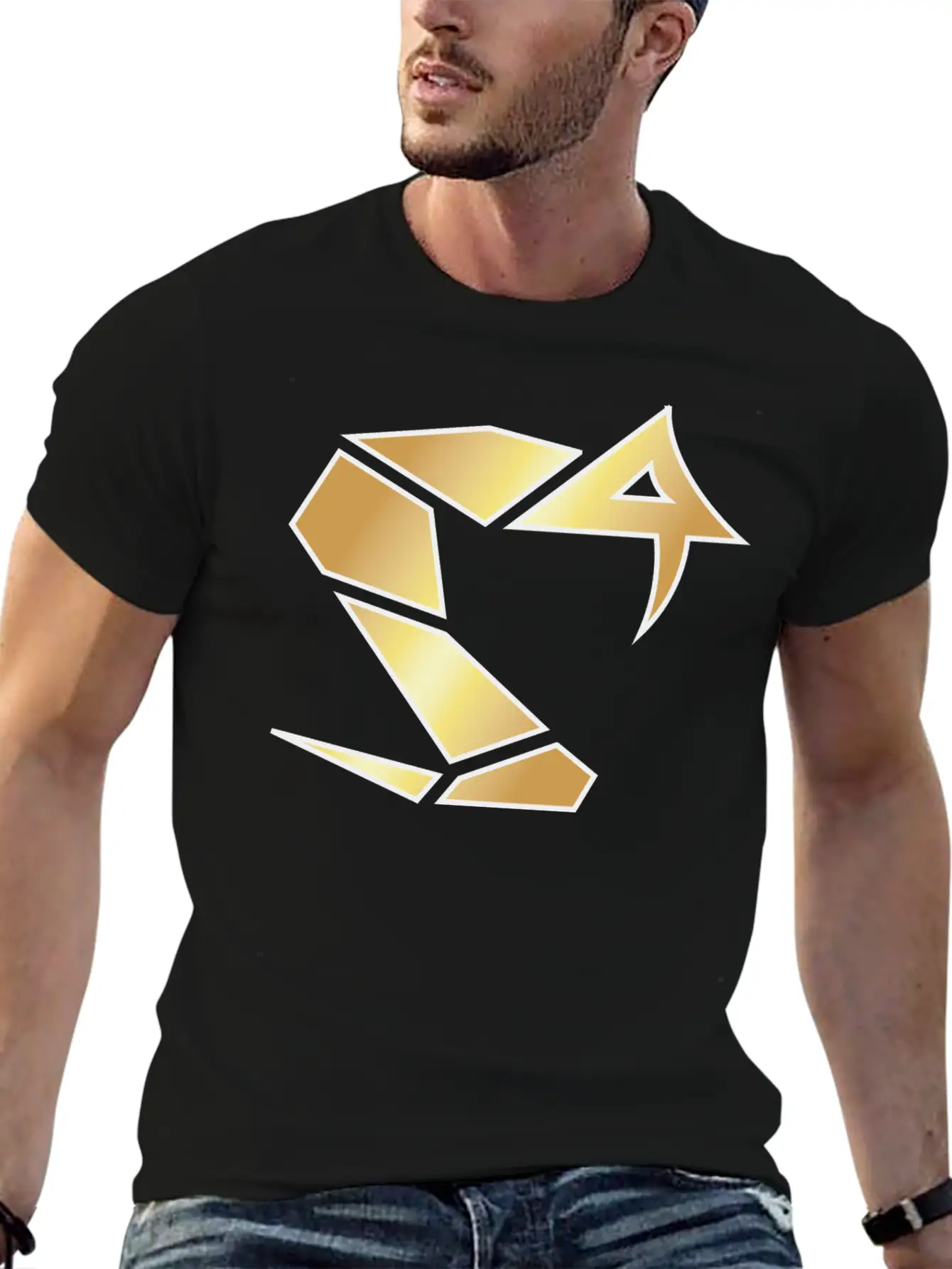 Golden Snake Print For Animal Lovers Relaxed Everyday Tee – Lightweight And Durable Cotton