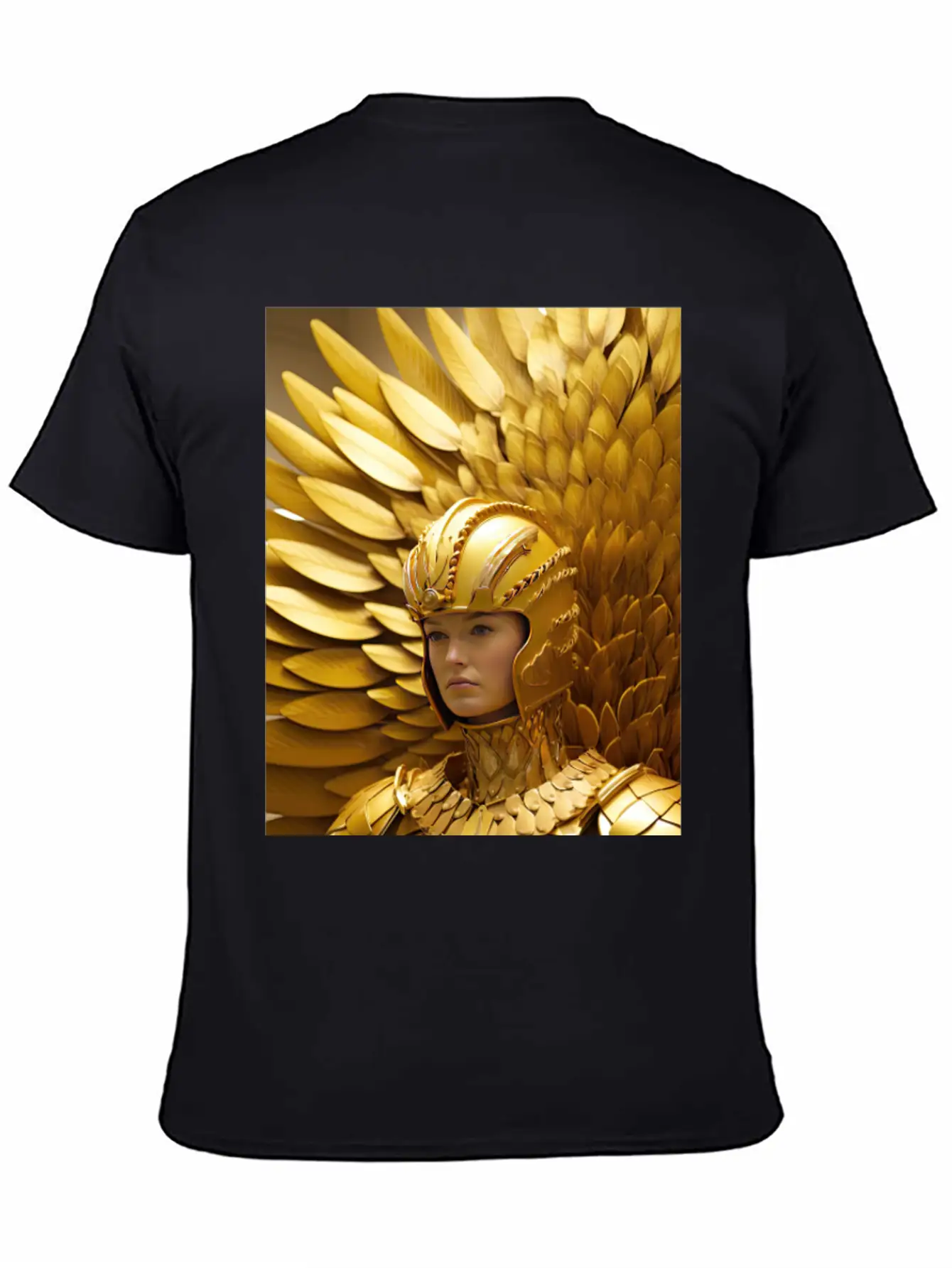 Golden Valor: The Resolute Warrior Stylish Everyday T-Shirt – Unisex Basic Cotton Tee