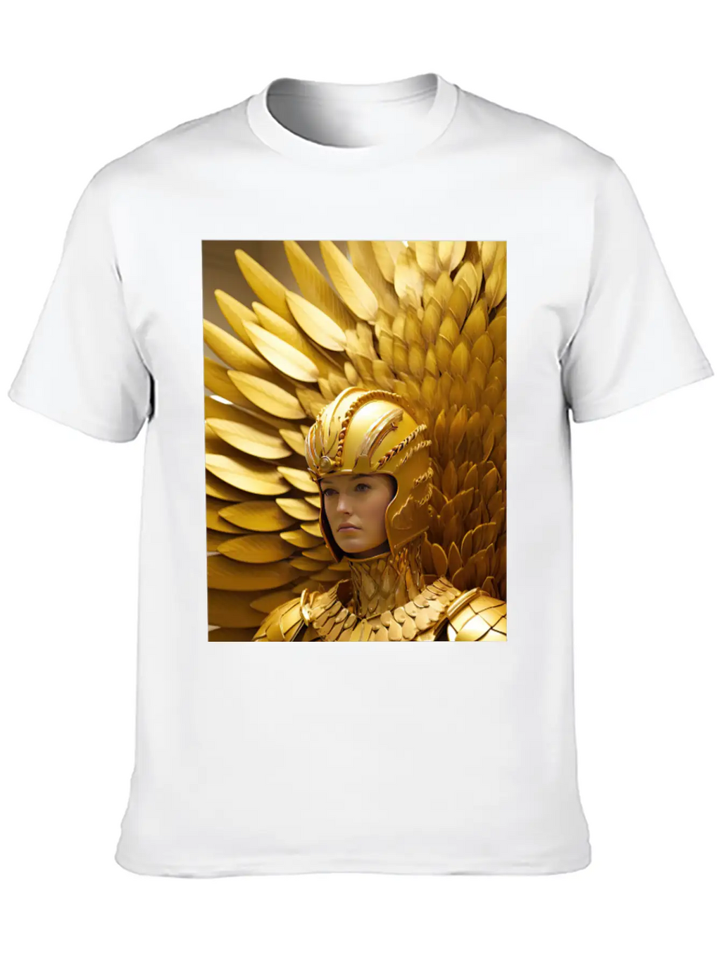 Golden Valor: The Resolute Warrior Stylish Everyday T-Shirt – Unisex Basic Cotton Tee