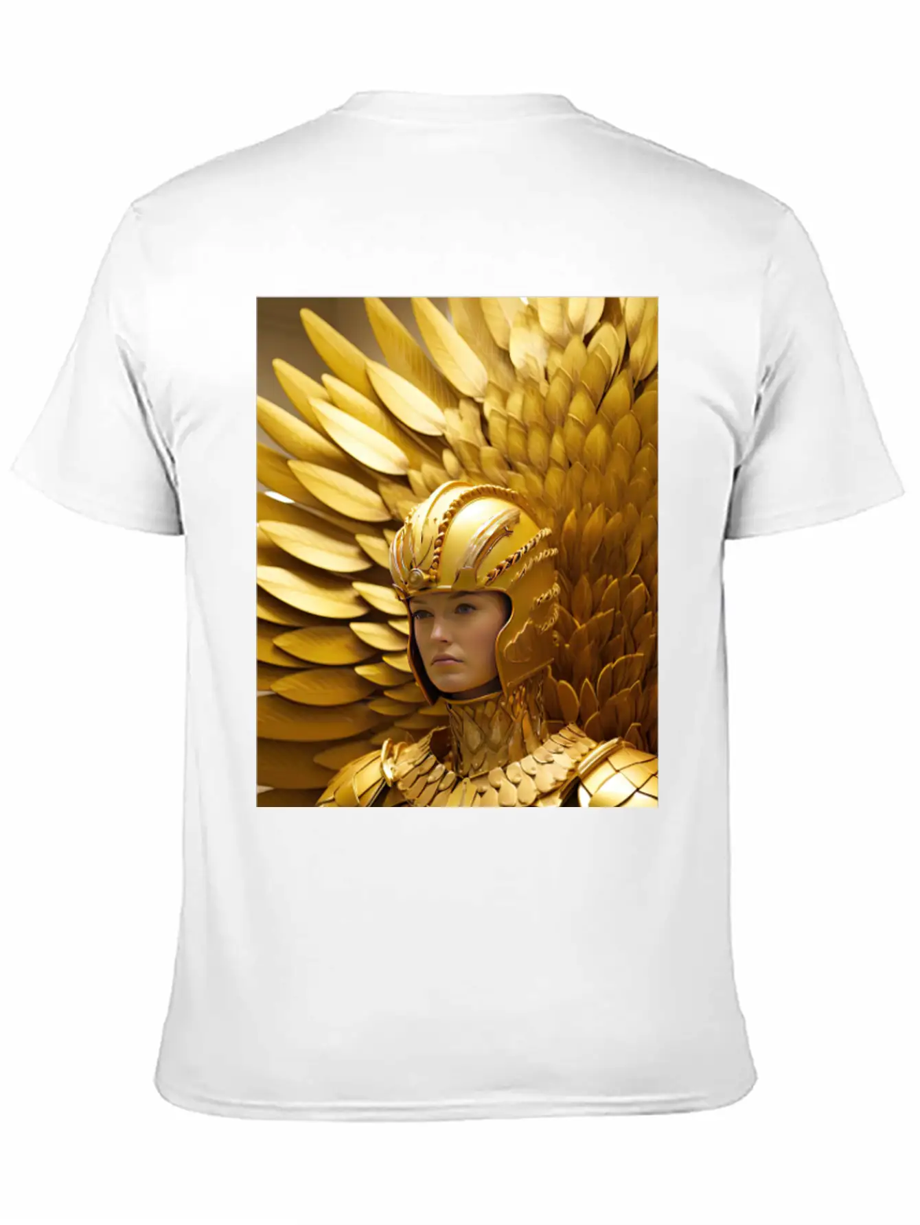 Golden Valor: The Resolute Warrior Stylish Everyday T-Shirt – Unisex Basic Cotton Tee