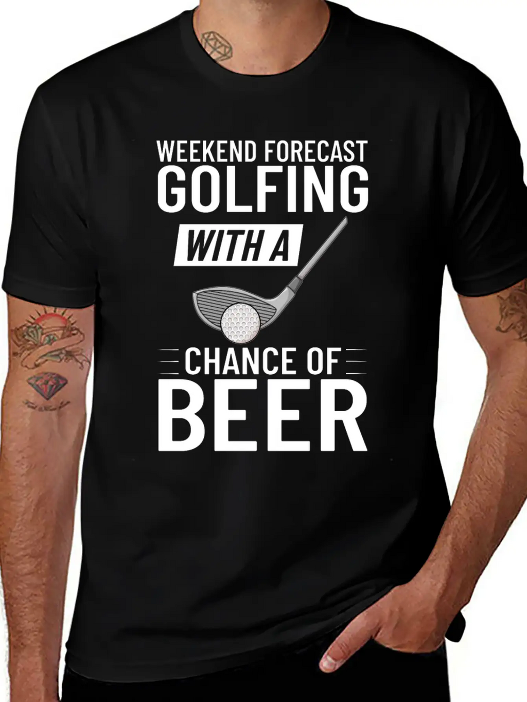 Golf Ball Golfing Player Golfer Training Beginner Breathable Soft Cotton T-Shirt – Timeless Casual Look