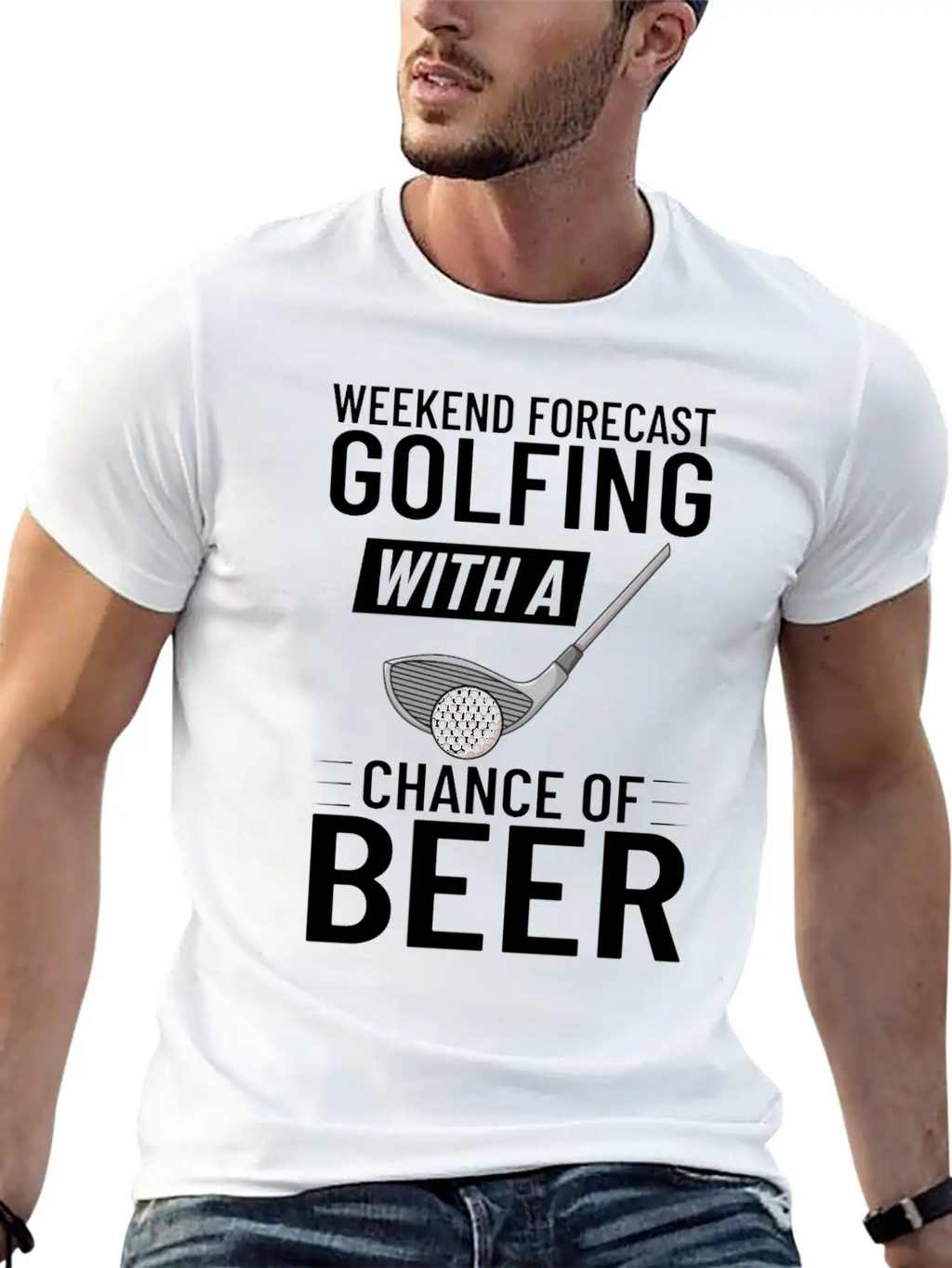 Golf Ball Golfing Player Golfer Training Beginner Breathable Soft Cotton T-Shirt – Timeless Casual Look