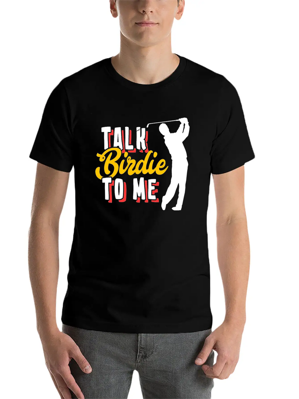 Golf Birdie Pun Golfer Stylish Everyday T-Shirt – Unisex Basic Cotton Tee