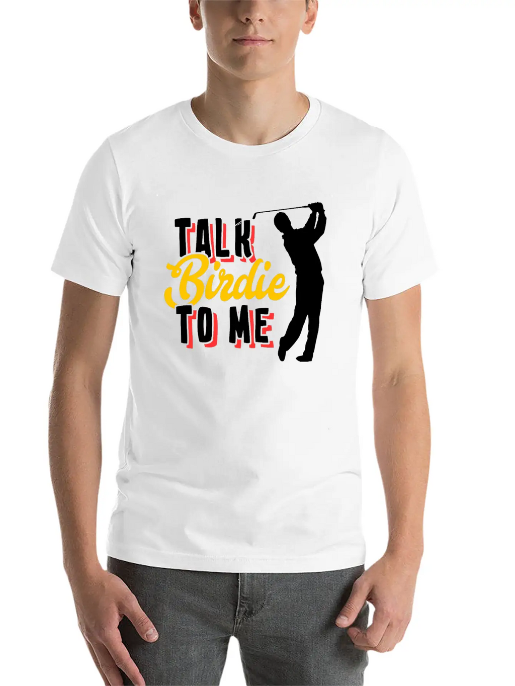Golf Birdie Pun Golfer Stylish Everyday T-Shirt – Unisex Basic Cotton Tee