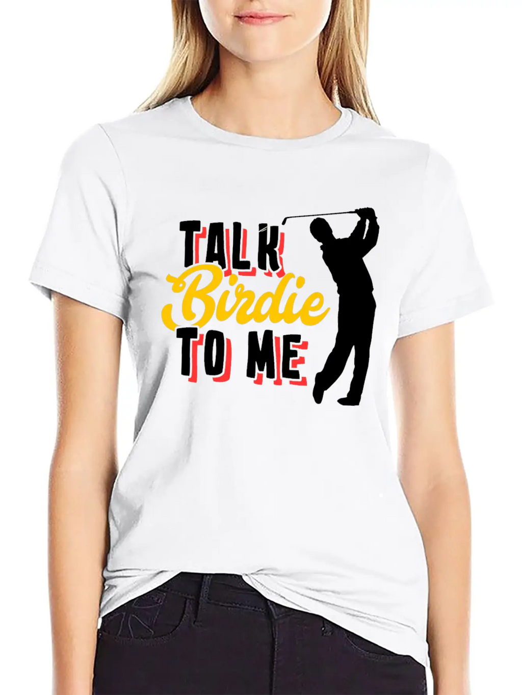 Golf Birdie Pun Golfer Stylish Everyday T-Shirt – Unisex Basic Cotton Tee