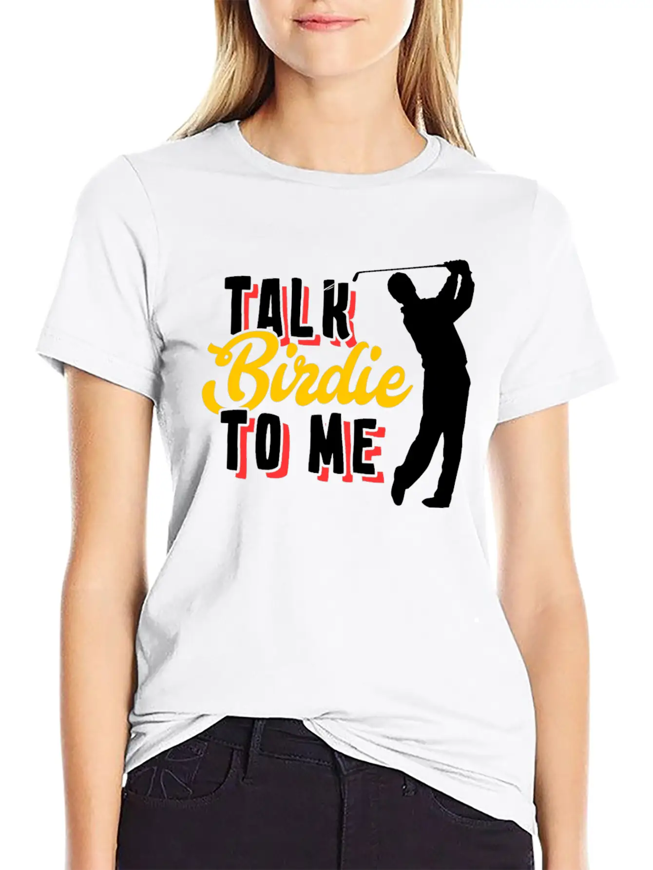 Golf Birdie Pun Golfer Stylish Everyday T-Shirt – Unisex Basic Cotton Tee