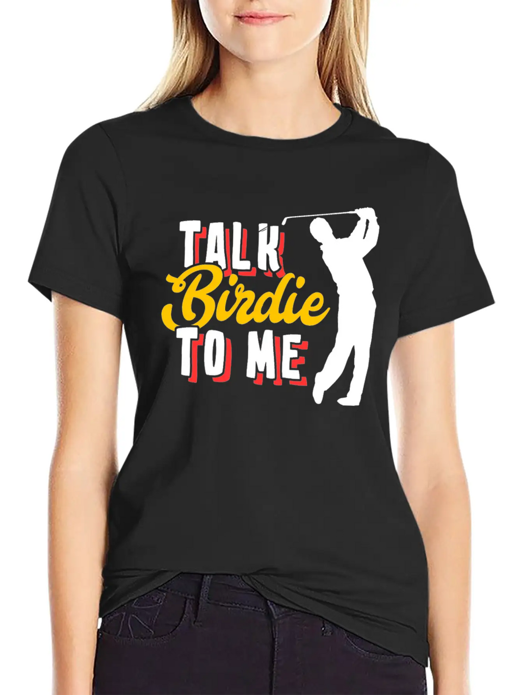 Golf Birdie Pun Golfer Stylish Everyday T-Shirt – Unisex Basic Cotton Tee