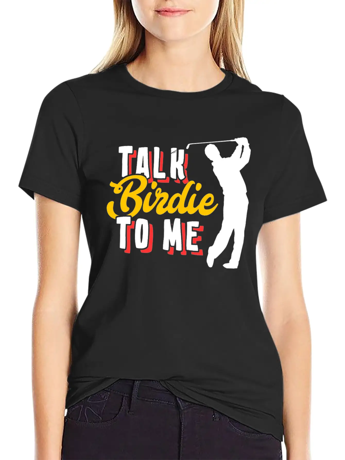 Golf Birdie Pun Golfer Stylish Everyday T-Shirt – Unisex Basic Cotton Tee