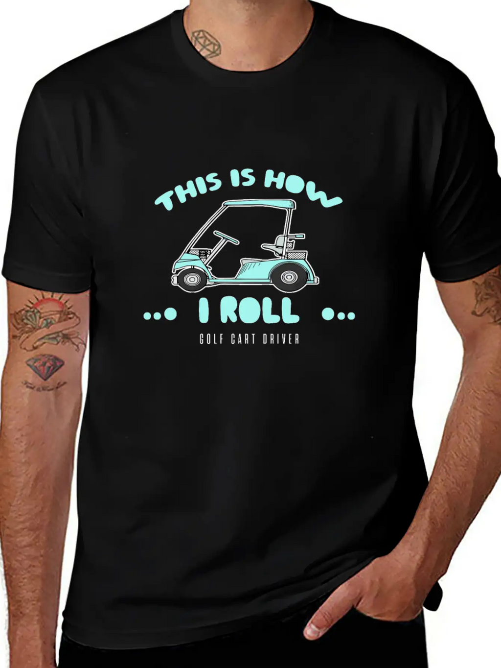 Golf Cart Driver-This Is How I Roll Relaxed Everyday Tee – Lightweight And Durable Cotton