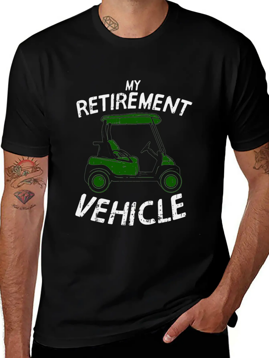 Golf - My Retirement Vehicle Stylish Everyday T-Shirt – Unisex Basic Cotton Tee