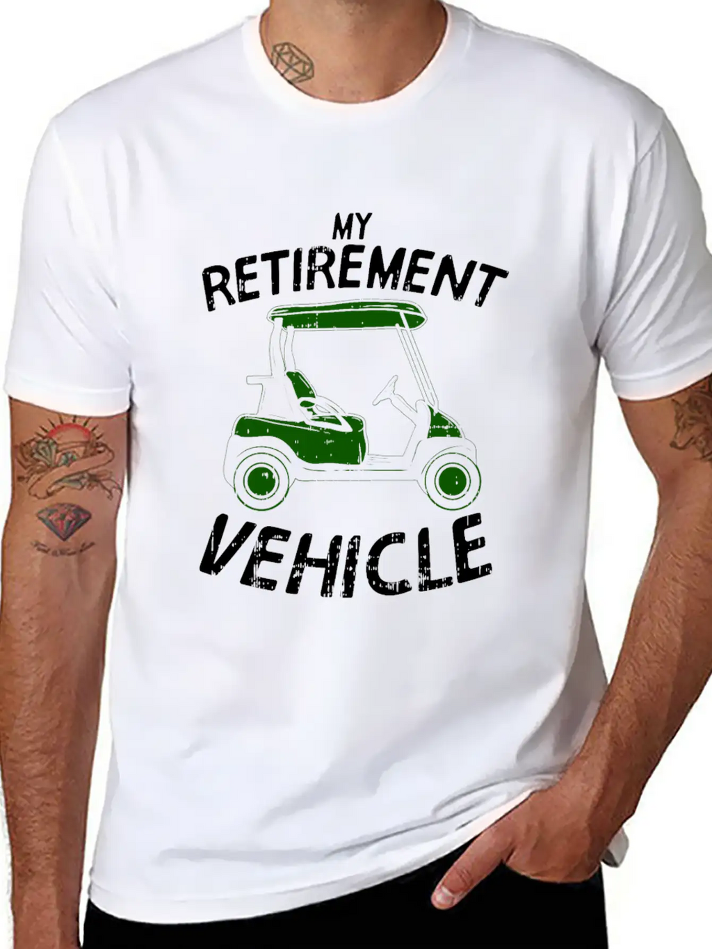 Golf - My Retirement Vehicle Stylish Everyday T-Shirt – Unisex Basic Cotton Tee