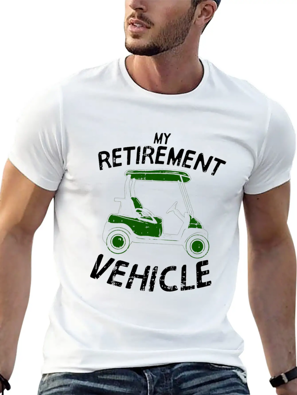 Golf - My Retirement Vehicle Stylish Everyday T-Shirt – Unisex Basic Cotton Tee