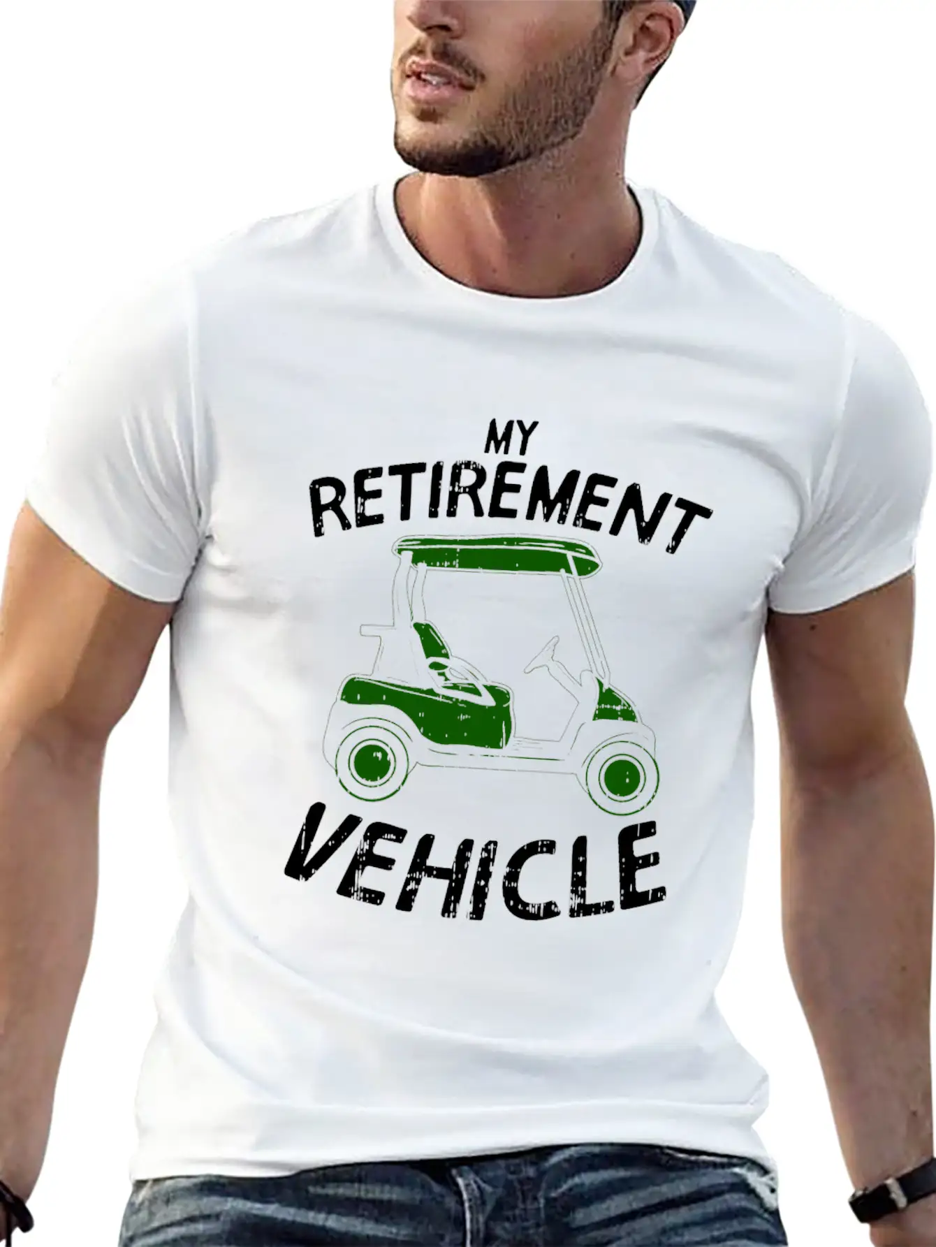 Golf - My Retirement Vehicle Stylish Everyday T-Shirt – Unisex Basic Cotton Tee