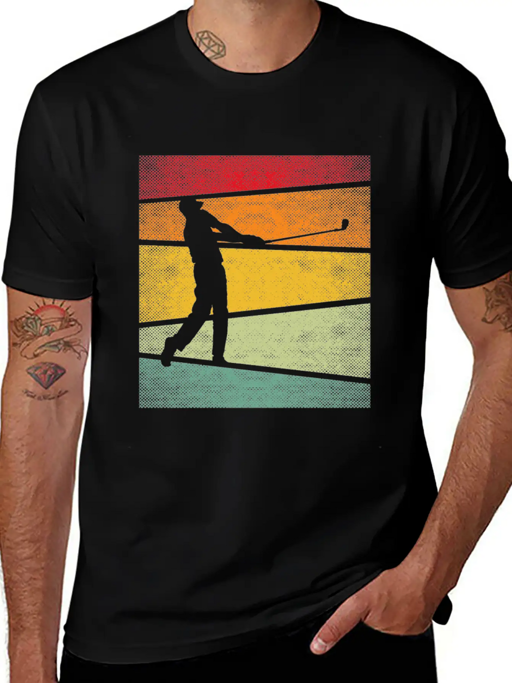 Golf Retro Breathable Graphic T-Shirt – Perfect For Casual Days