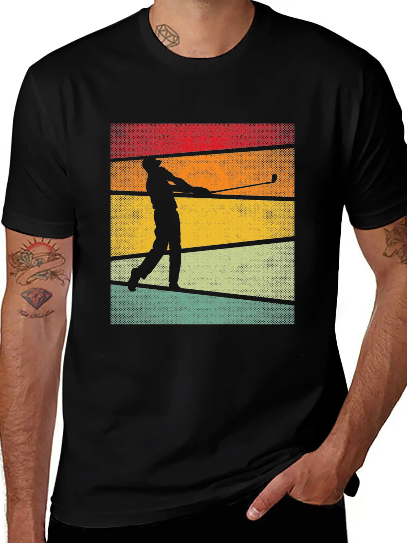 Golf Retro Breathable Graphic T-Shirt – Perfect For Casual Days