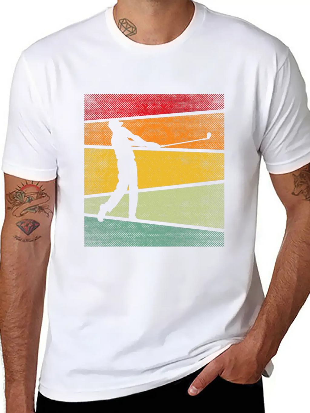 Golf Retro Breathable Graphic T-Shirt – Perfect For Casual Days