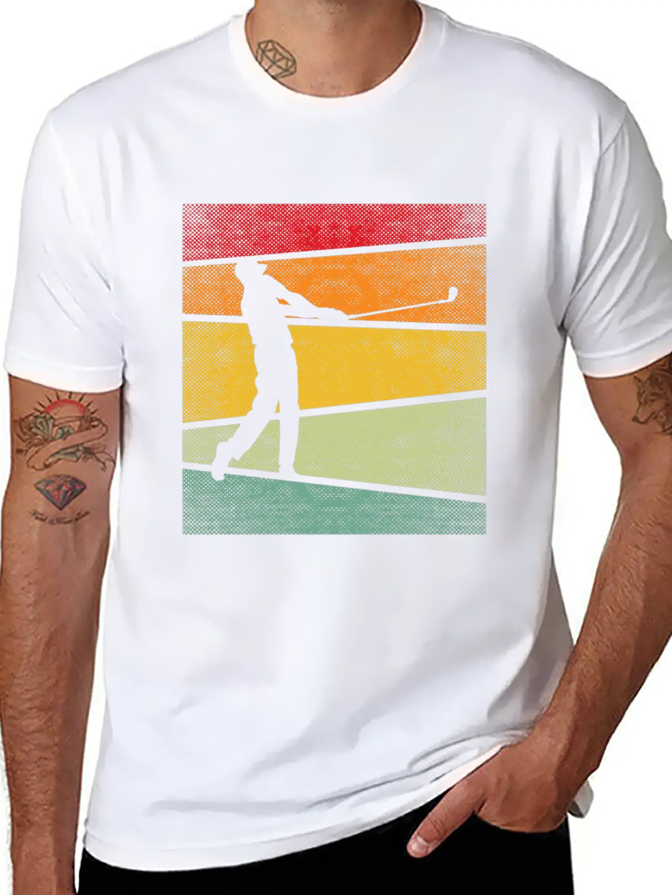 Golf Retro Breathable Graphic T-Shirt – Perfect For Casual Days