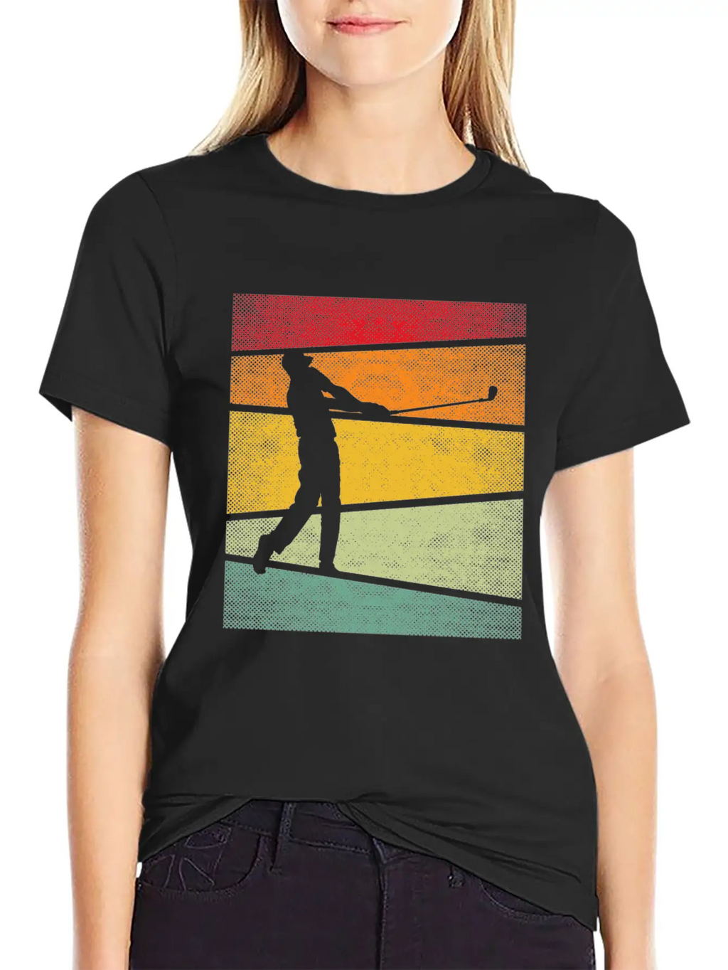 Golf Retro Breathable Graphic T-Shirt – Perfect For Casual Days